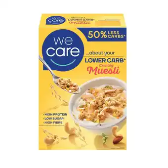 Plein.nl Wecare lower carb crunchy muesli aanbieding