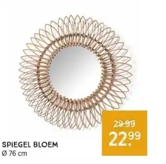 Xenos Spiegel bloem ø 76 cm aanbieding