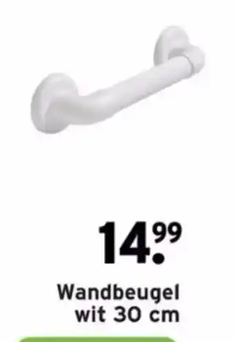 GAMMA Wandbeugel wit 30cm aanbieding