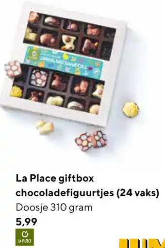 Jumbo La Place Giftbox chocoladefiguurtjes 310g aanbieding