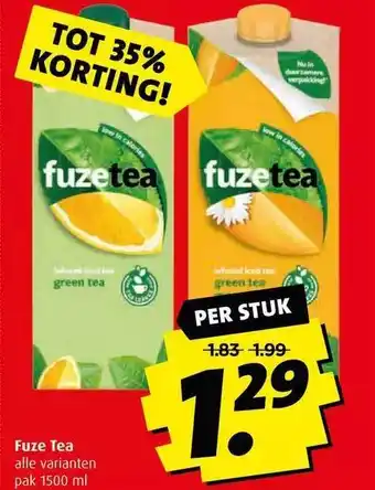 Boni Fuze tea aanbieding