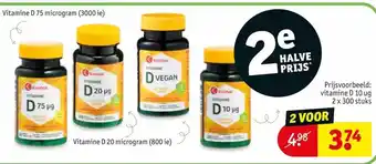 Kruidvat Kruidvat vitamine d 10 ug aanbieding