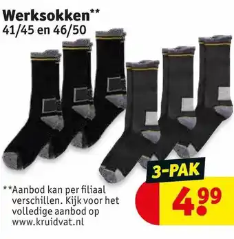 Kruidvat Werksokken aanbieding