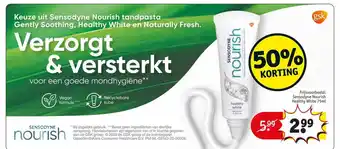 Kruidvat Sensodyne nourish healthy white aanbieding