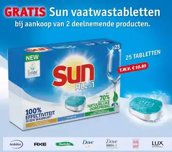 Kruidvat Sun vaatwastabletten aanbieding