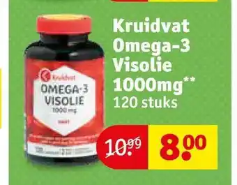 Kruidvat Kruidvat omega-3 visolie 1000mg 120 stuks aanbieding