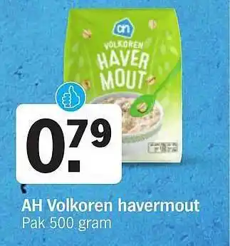 Albert Heijn Ah volkoren havermout aanbieding