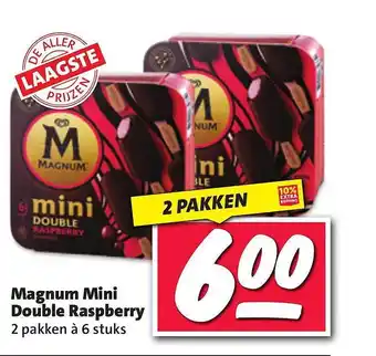 Nettorama Magnum mini double raspberry aanbieding