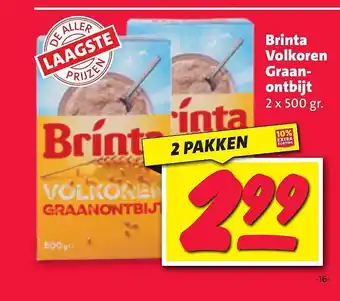 Nettorama Brinta volkoren graanontbijt aanbieding