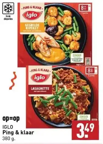 ALDI Op=op iglo ping & klaar 380 g. aanbieding