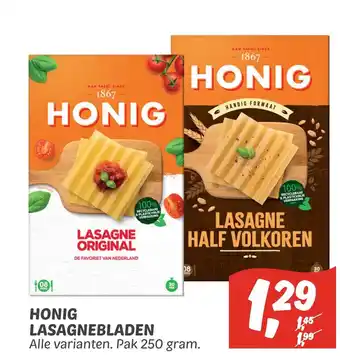 Dekamarkt Honig lasagnebladen aanbieding