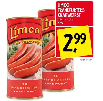 Jan Linders Limco frankfurters knakworst aanbieding