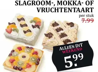 MCD Supermarkt Slagroom-, mokka- of vruchtentaart aanbieding