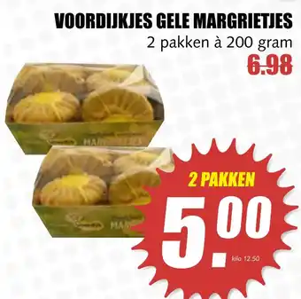 MCD Supermarkt Voordijkjes gele margrietjes 200 gram aanbieding