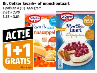 Poiesz Dr. oetker kwark- of monchoutaart aanbieding