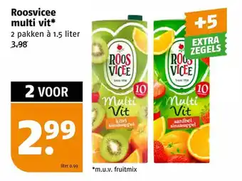 Poiesz Roosvicee multi vit* aanbieding