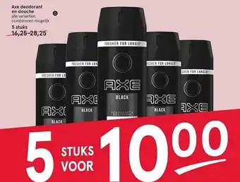 Etos Axe deodorant en douche aanbieding