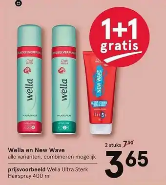 Etos Wella en new wave aanbieding