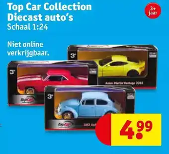 Kruidvat Top car collection diecast auto's aanbieding