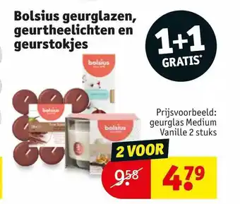 Kruidvat Bolsius geurglazen, geurtheelichten en geurstokjes aanbieding