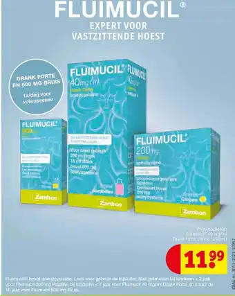 Kruidvat Fluimucil 40 mg-ml drank forte siroop aanbieding