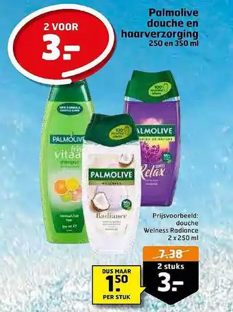 Trekpleister Palmolive douche en haarverzorging aanbieding