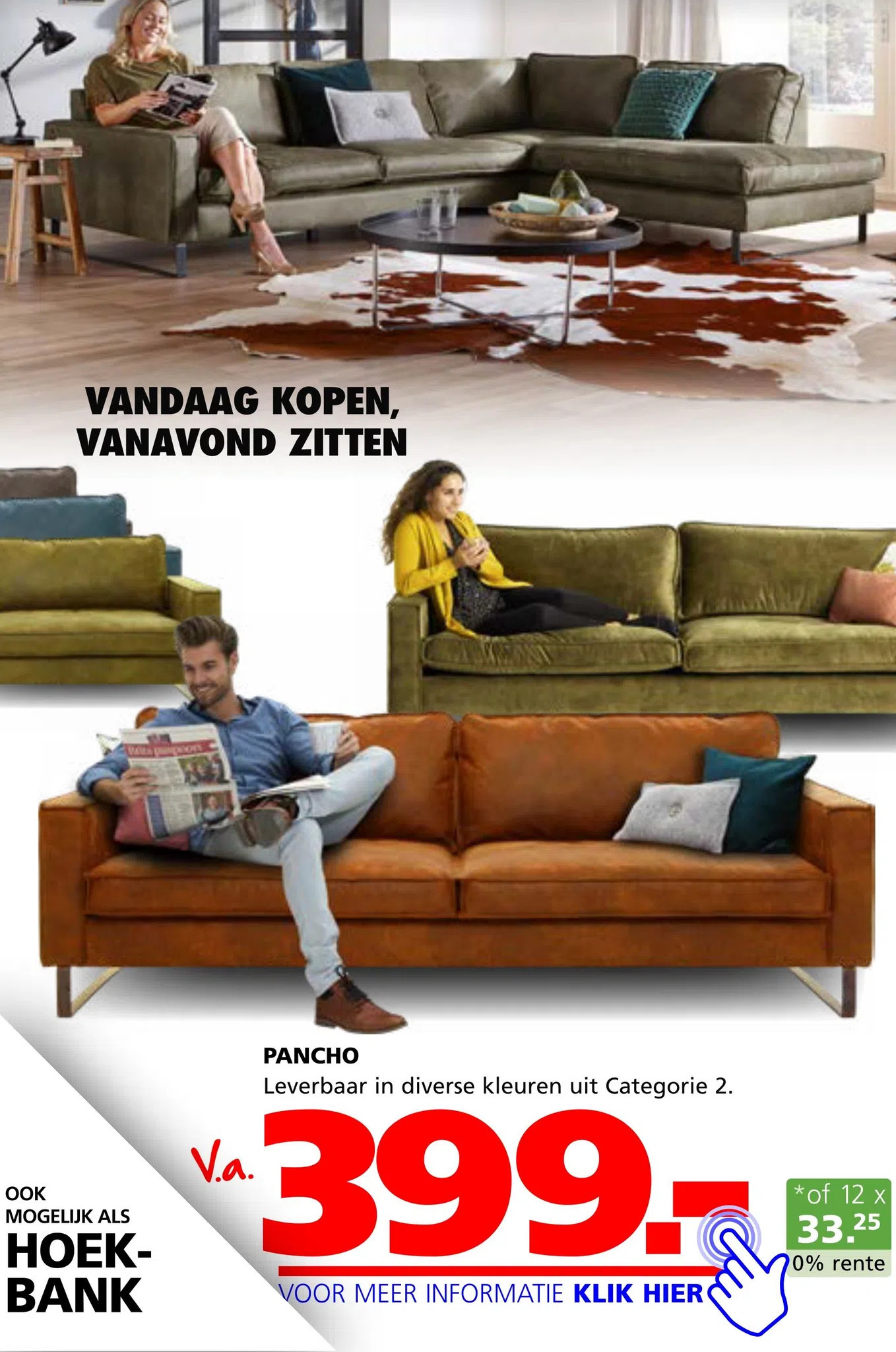 Pancho aanbieding bij Seats and Sofas