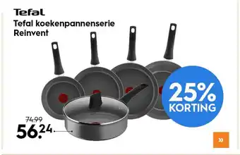 Blokker Tefal koekenpannenserie reinvent aanbieding