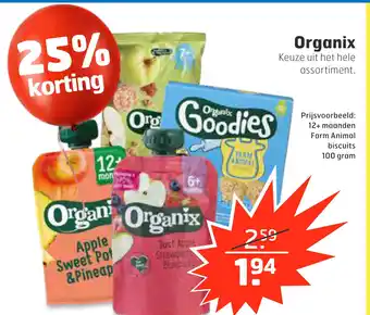 Trekpleister Organix 100 gram aanbieding