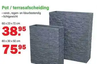 Van Cranenbroek Pot - terrasafscheiding aanbieding