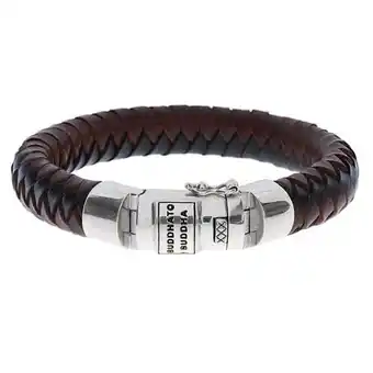 Siebel Juweliers Buddha to buddha leren armband ben leather mix brown-black 544mix aanbieding