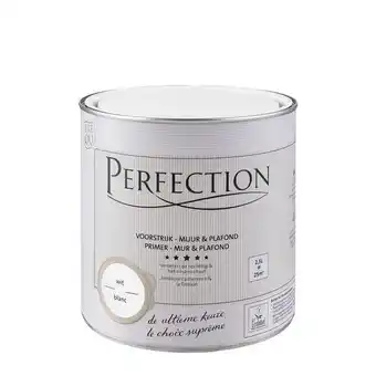 Praxis Perfection voorstrijk muur & plafond wit 2,5l aanbieding