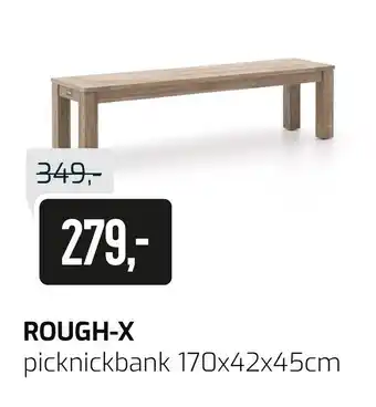 Kees Smit ROUGH-X picknickbank 170x42x45 cm aanbieding