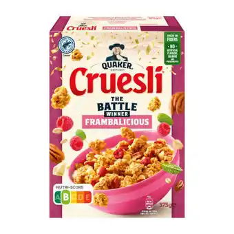 Coop Quaker cruesli frambalicious aanbieding