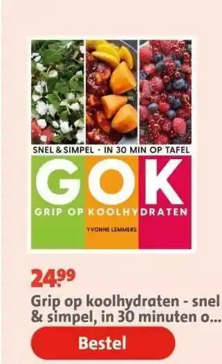 Bruna Grip op koolhydraten - snel & simpel, in 30 minuten o... aanbieding