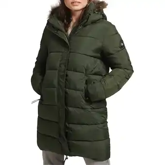 Plutosport Superdry vintage hooded winterjas dames aanbieding