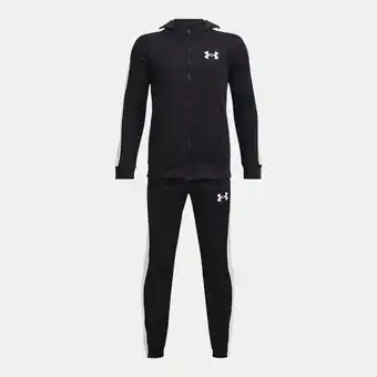 Under Armour Jongenstrainingspak under armour knit hooded zwart / wit yxs aanbieding