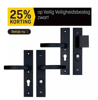 Hubo Op veilig veiligheidsbeslag zwart aanbieding