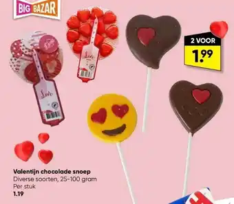 Big Bazar Valentijn chocolade snoep aanbieding