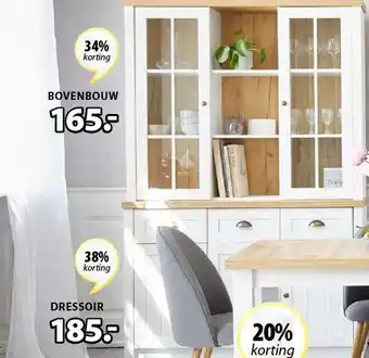 Jysk Markskel Dressoir + Bovenbouw aanbieding