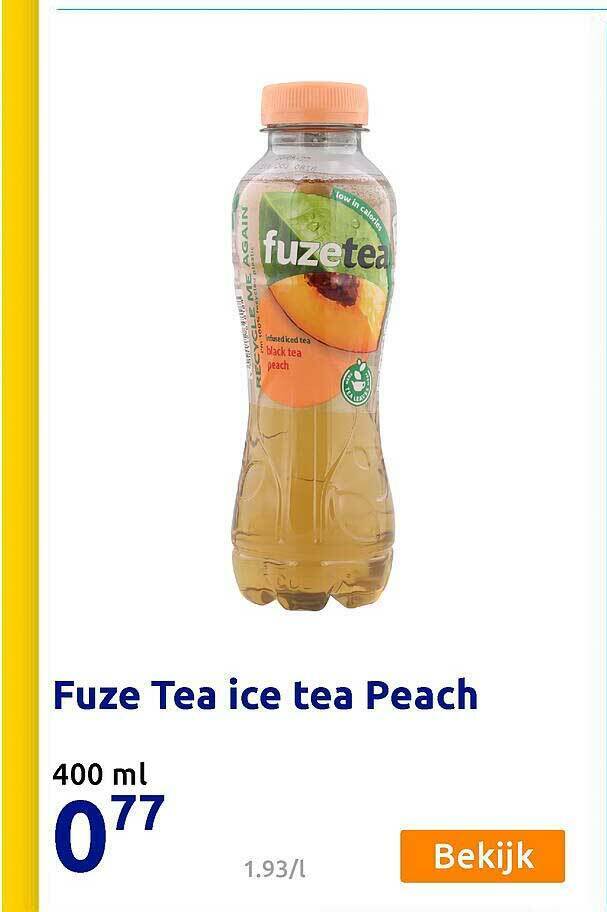 Fuze Tea Ice Tea Peach 400 Ml aanbieding bij Action
