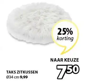 Jysk Taks Zitkussen 034 cm aanbieding