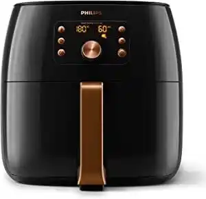 Amazon Philips airfryer xxl - smart-sensing - 1400 g friet - 5 tot 6 personen - tot 90% minder vet - multifunctioneel - 5 bakprogram aanbieding