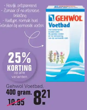 De Online Drogist Gehwol 400 gram aanbieding