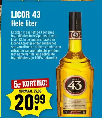 Dirck 3 Licor 43 hele liter aanbieding