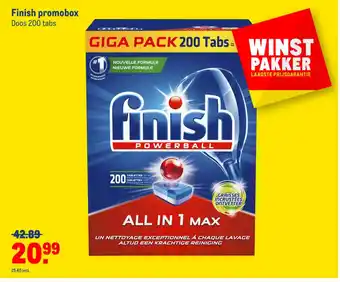 Makro Finish promobox 200 tabs aanbieding