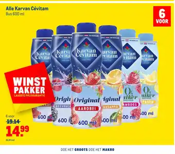 Makro Alle Karvan Cevitam 600 ml aanbieding