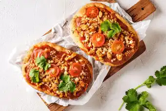 Picnic Naanpizza's met tikka masala aanbieding