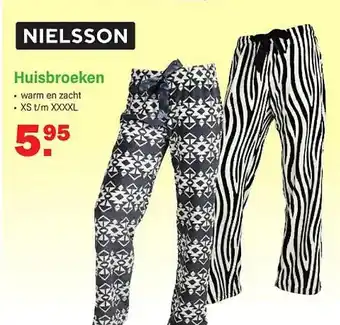 Van Cranenbroek Nielsson huisbroeken aanbieding