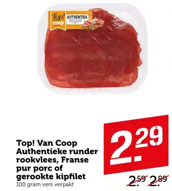 Coop Top! van coop 100 gram aanbieding